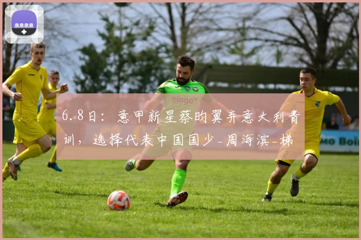 6.8日:意甲新星蔡昀翼弃意大利青训,选择代表中国国少_周海滨_梯队_中场